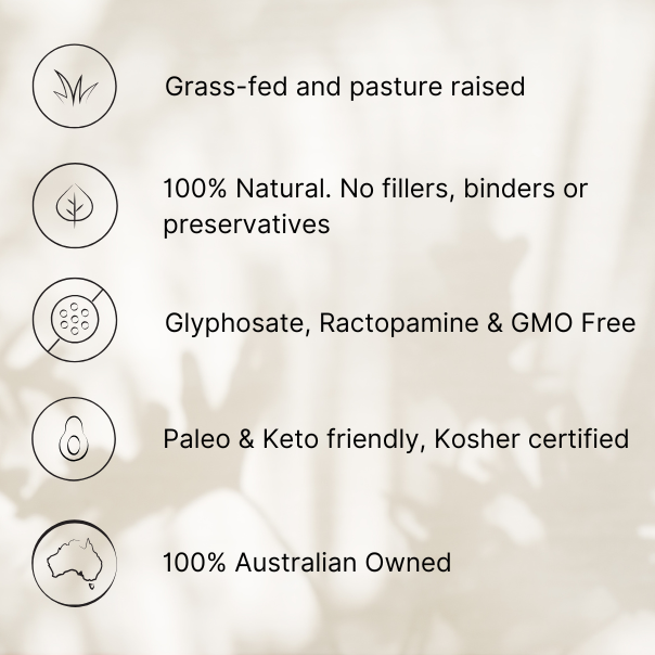 Organic Grass Fed Beef Organ Capsules