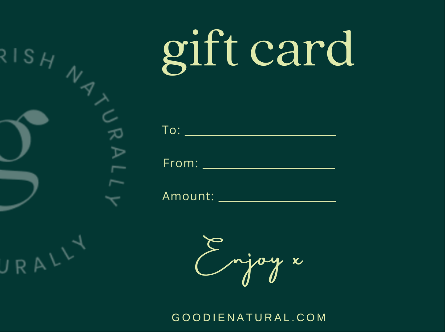 Goodie Gift Card