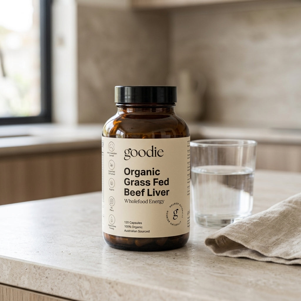 Certified Organic Grass Fed Beef Liver Capsules