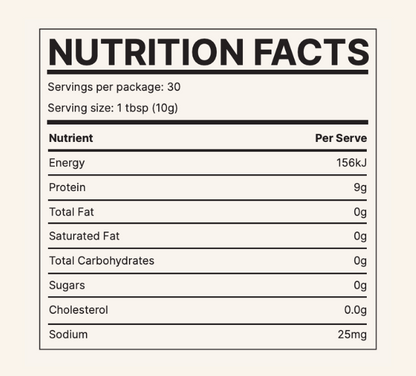 Goodie Collagen Peptides Nutritional Info