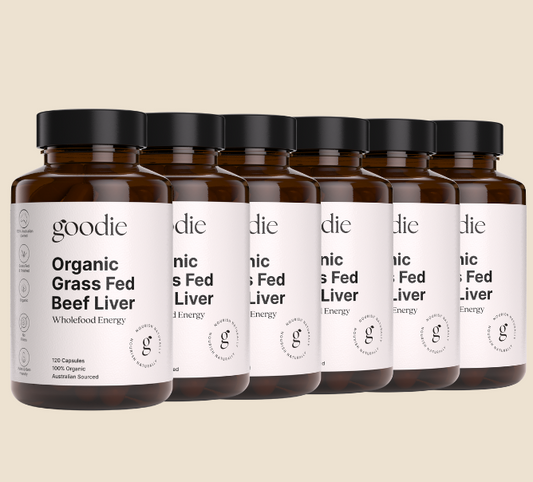Organic Grass Fed Beef Liver Capsules - 6 Month Supply