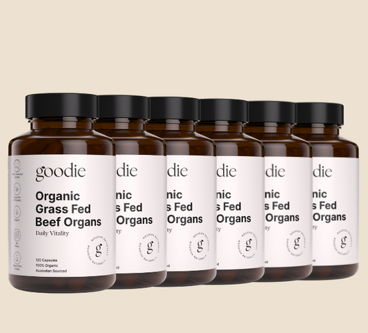 Organic Grass Fed Beef Organ Capsules - 6 Month Supply