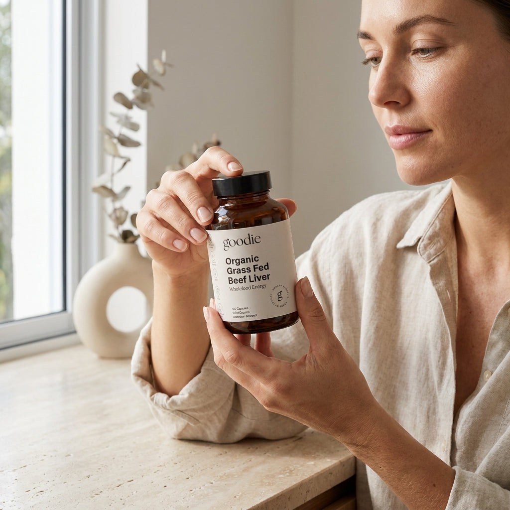 Certified Organic Grass Fed Beef Liver Capsules